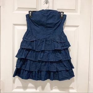 Romeo & Juliet Couture Ruffle Denim Dress